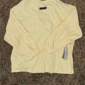Fear of God Light Yellow Long Sleeve Tee